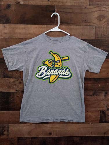 CPL Coastal Plain League Baseball SAVANNAH BANANAS Grey Logo Team Shirt