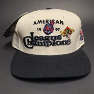 Vintage 1997 to the Champions Cap Cleveland Indians Hat MLB Baseball New DEADSTOCK