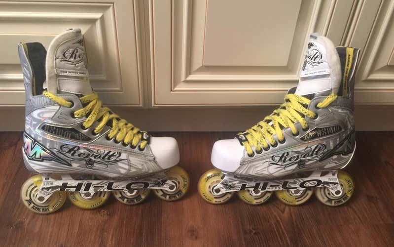 Mission Axiom Revolt T10 Inline Roller Hockey Skates Size 7.5