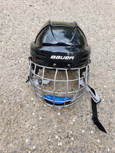 Bauer Re-Akt 75 Helmet Large Black w/ True Vision 2 Cage