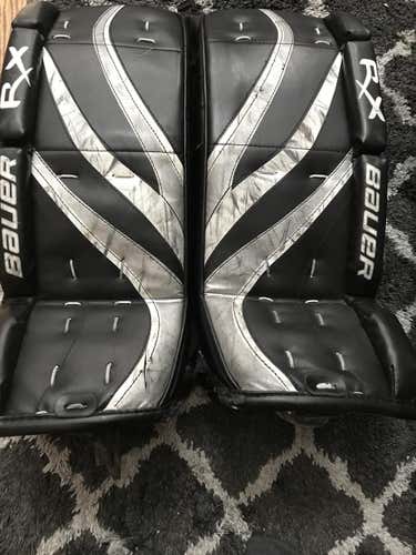 Bauer Goalie Leg Pads Junior, Black/Grey/White