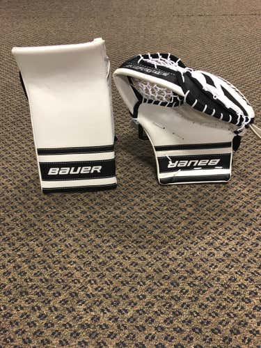 New Bauer Supreme One.7 Goalie Glove & Blocker Regular Junior