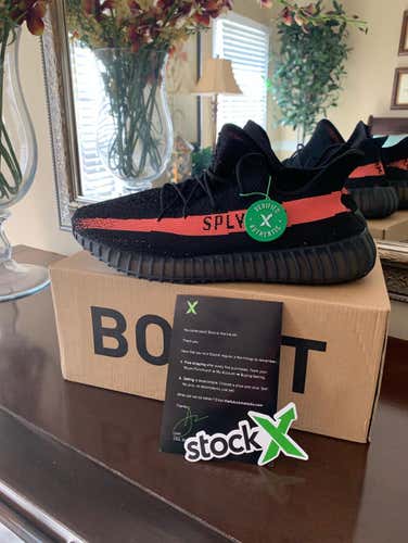 Yeezy 350 Boost V2 Black And Red Core