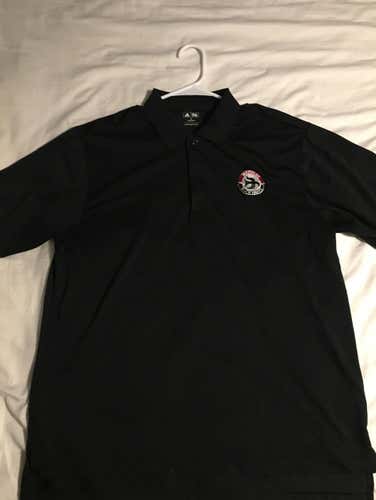 Black Waterloo Black Hawks Polo/Golf Shirt