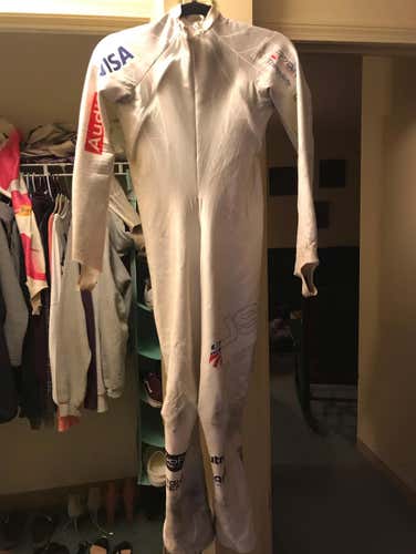 White US Ski Team race suit