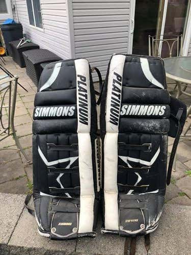 Simmons, Platinum, Star Goalie Leg Pads, Senior