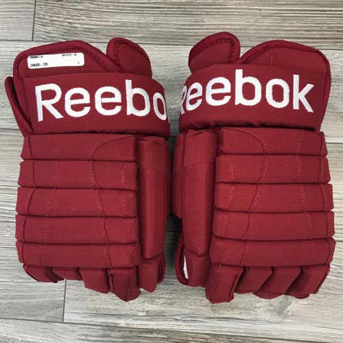 NEW! MIC ! REEBOK HOCKEY GLOVES PHOENIX COYOTES PRO STOCK 15" RED CANADA MADE