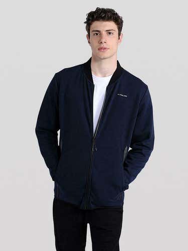 MEDIUM TrueXcore Zip Baseball Jacket Navy Blue