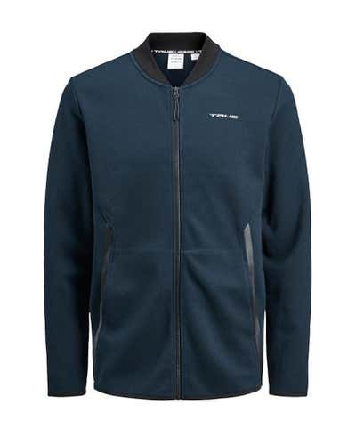 SMALL TrueXcore Zip Baseball Jacket Navy Blue