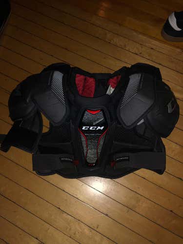 Great Condition Light Shoulder Pads. Only Issue Is Missing A small Strap But Can Be Replaced