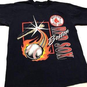 VINTAGE 90s Boston Red Sox MLB Baseball Blue Logo 7 Starter Shirt Mens Size M