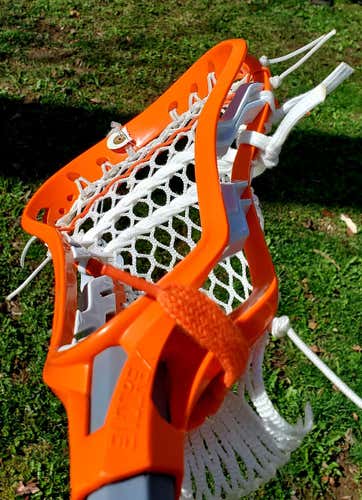 New Brine Encore X Superlight Lacrosse Head Hand Strung w/ Semi-Soft Mesh w/ a Mid Pocket