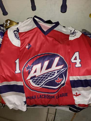 Arena Lacrosse League red jersey #14