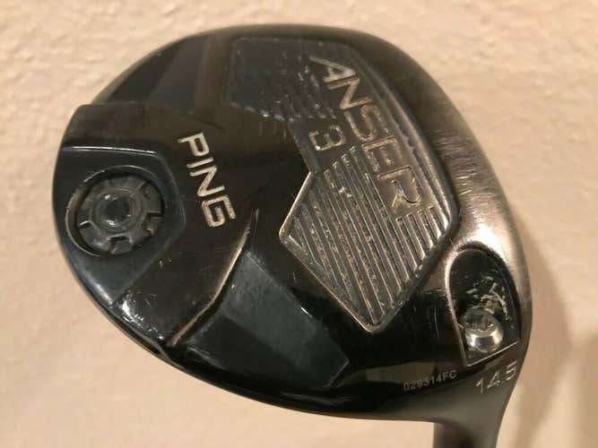 Ping Anser 14.5* 3 fairway metal with Fubuki 75-gram Stiff Flex