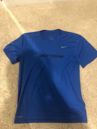 Blue Nike 3D Lacrosse Shooting Shirt