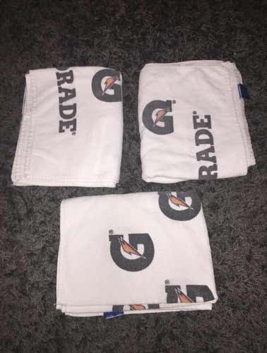 Lot Of 3 Gatorade Towel Sports Towel Used NHL