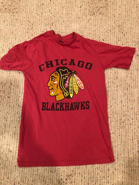 Chicago Blackhawks Jersey Stripes Tee Shirt – Samrich Sports Clothing, Inc.