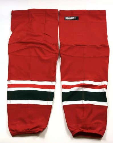 Pro Stock Pro Return Large Reebok Edge Socks New Jersey Devils Retro Night