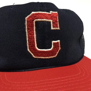 Collection Mesh Trucker Sports Cleveland Indians Specialties MLB Cap Hat 90s Hat