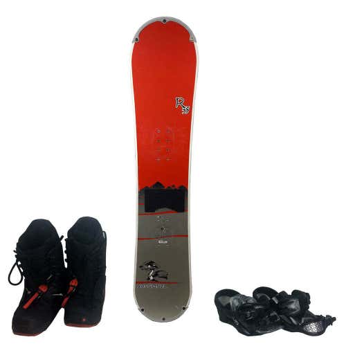 Rossignol R35 Youth 135 cm Snowboard with Boots and Bindings - Orange - USED