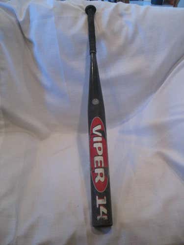 Viper Miken 14 Slowpitch Softball Bat Adult 34" 27 oz. black vacuum transfer molding