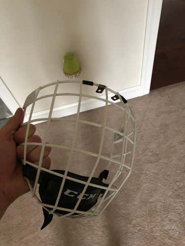 White CCM New Cage
