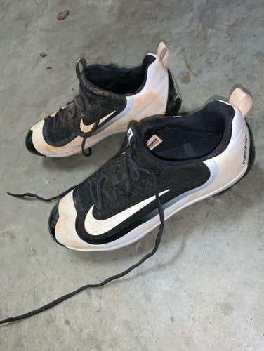 Nike Hurache Metal Baseball Cleat Low Size 10.5