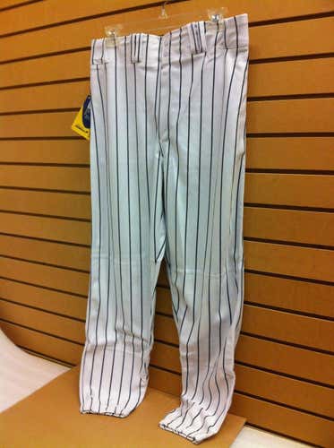 Champro BP6 ProPlus Baseball Pants White/Navy Pinstripes Adult Large MAKE OFFERS