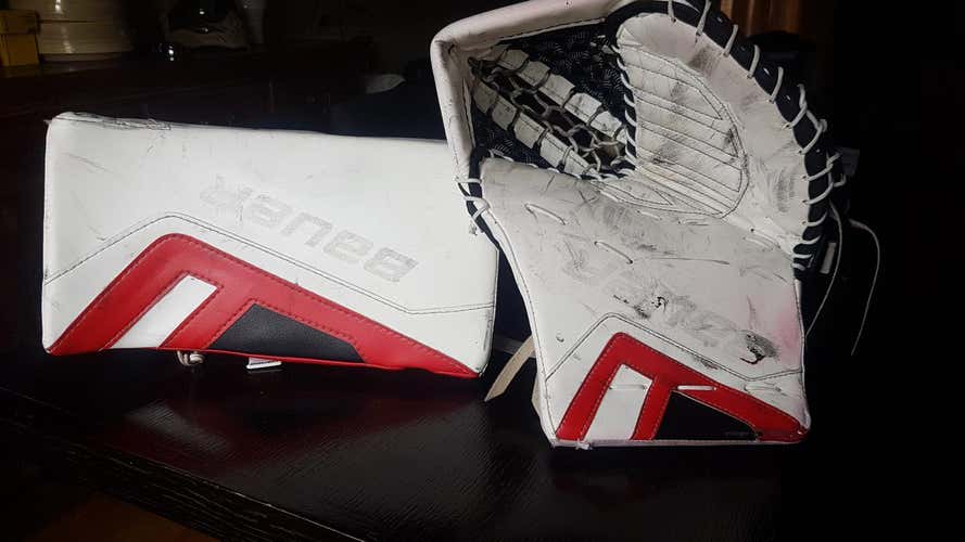 Bauer TotalOne NXG Goalie Glove & Blocker Regular Senior