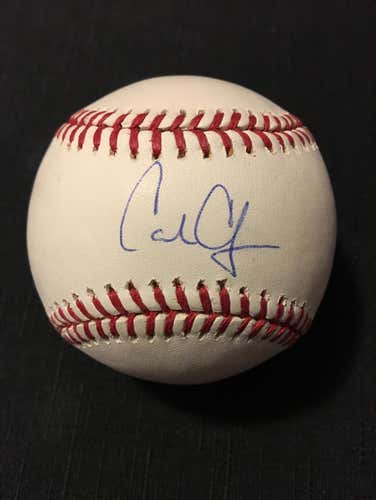 Carl Crawford Signed Autographed OML MLB Authenticated Baseball Ball - Rays Red Sox Dodgers