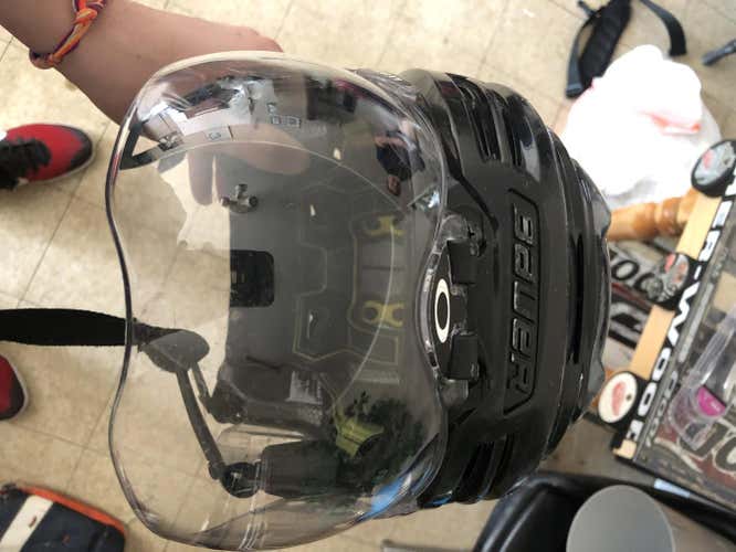 Large Bauer helmet with Oakley visor