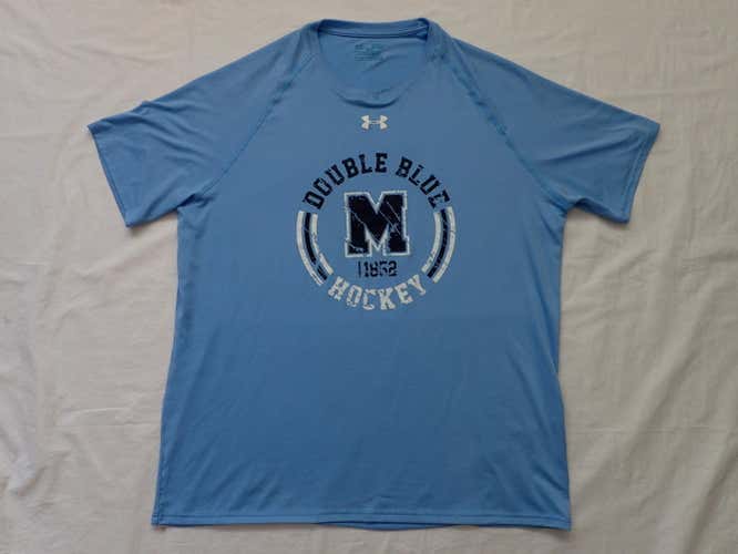 St Mike's Majors Pro Stock Hockey Athletic Gym Work Out Shirt ~ L