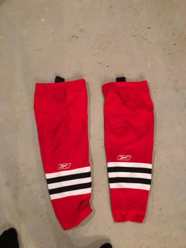 Reebok red hockey socks. Large.