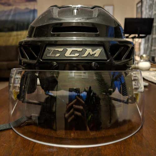 CCM Fitlite 3DS - Small - Black - with Bauer Pro Visor