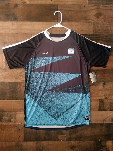 New Mitre FIFA Soccer ARGENTINA NATIONAL FOOTBALL Polyester Performance Jersey (M)
