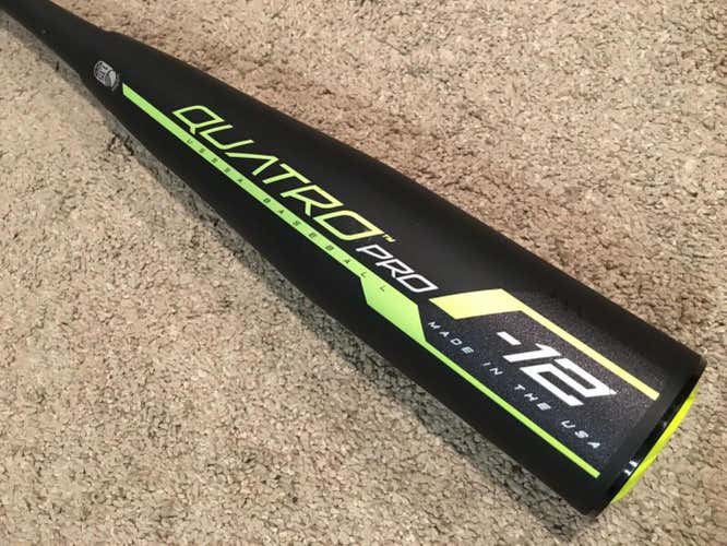 2019 Rawlings QUATRO Pro -12 Baseball Bat ~ 29/17 ~ USSSA New Store Demo