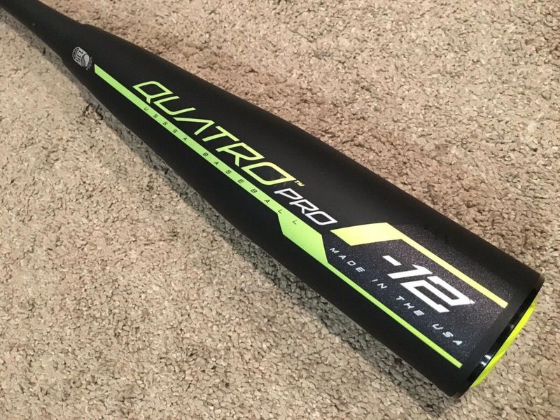 2019 Rawlings QUATRO Pro -12 Baseball Bat ~ 29/17 ~ USSSA New Store Demo