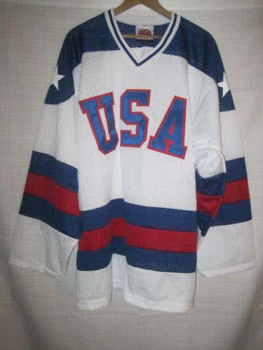 Team USA 1980 Miracle On Ice Olympic Hockey jersey men's L Lake Placid NEW