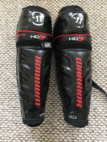 Warrior Dynasty HD3 Shin Pads Senior 16” Black Great Condition