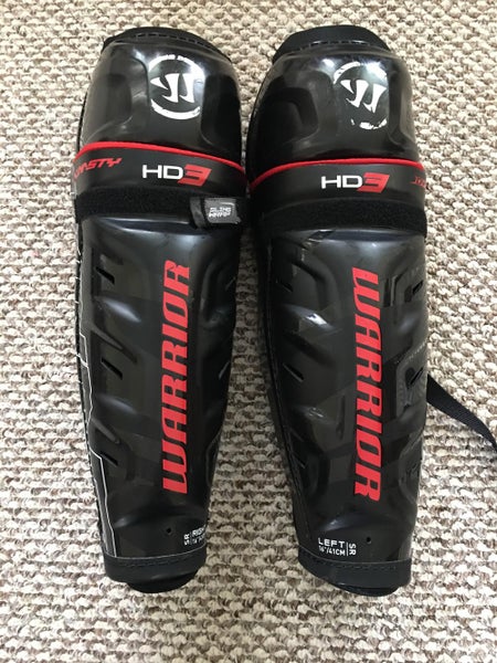 Warrior Dynasty HD3 Shin Pads Senior 16” Black Great Condition