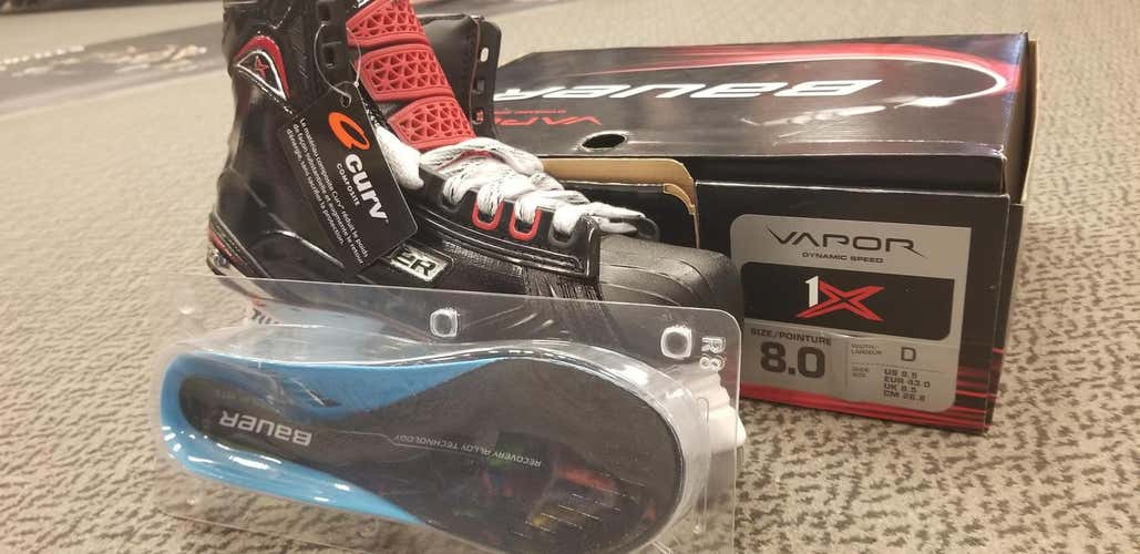 New Bauer Vapor 1X 2.0  Senior Size 8