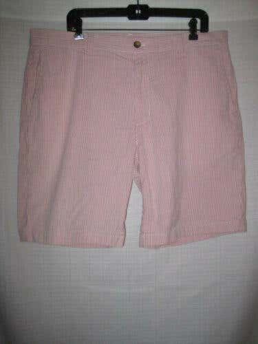 Vineyard Vines Seersucker Breaker Shorts men's 38 striped Jetty Red golf