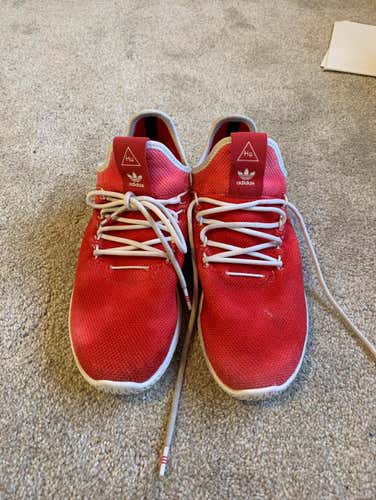 Adidas Size 8 Red Pharrell Hu Shoes
