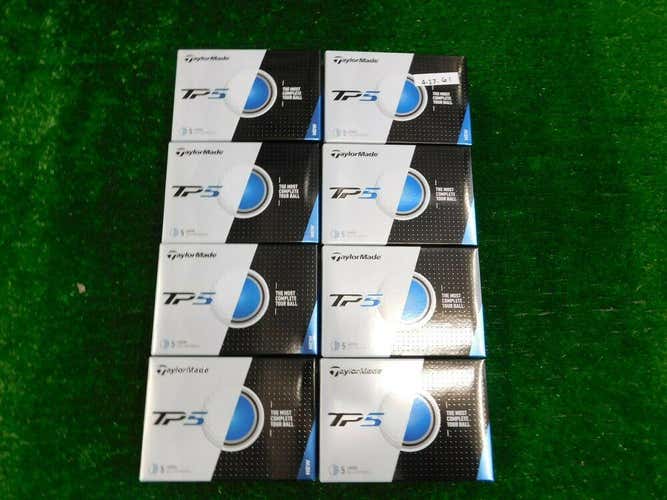 Taylormade TP5 Golf Balls 4 Dozen 48 White New In 6 Ball Packs no Logos(Firm Price.No Trades)