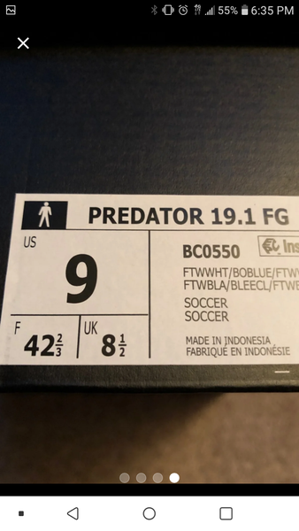 New Adidas predators 19.1