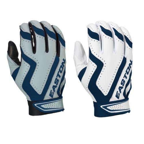 2012 Easton Rival Rd/Hm Adult Batting Gloves MD NAVY
