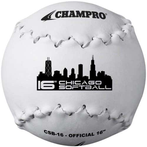 Champro Chicago 16 softball "CSB-16" Official leather softball