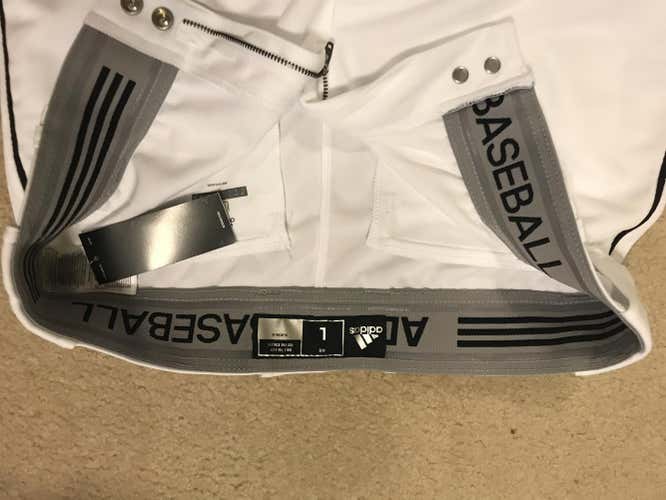 New Adidas baseball pants with black pinstripe