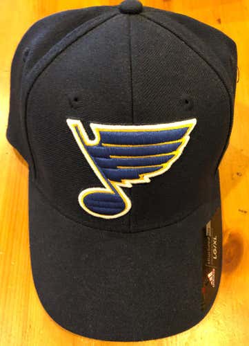 adidas St. Louis Blues Flex Fit L/XL Hat
