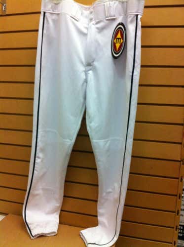 Easton Baseball Pro Pipepant WHITE/NAVY Piping Adult Large MAKE OFFERS